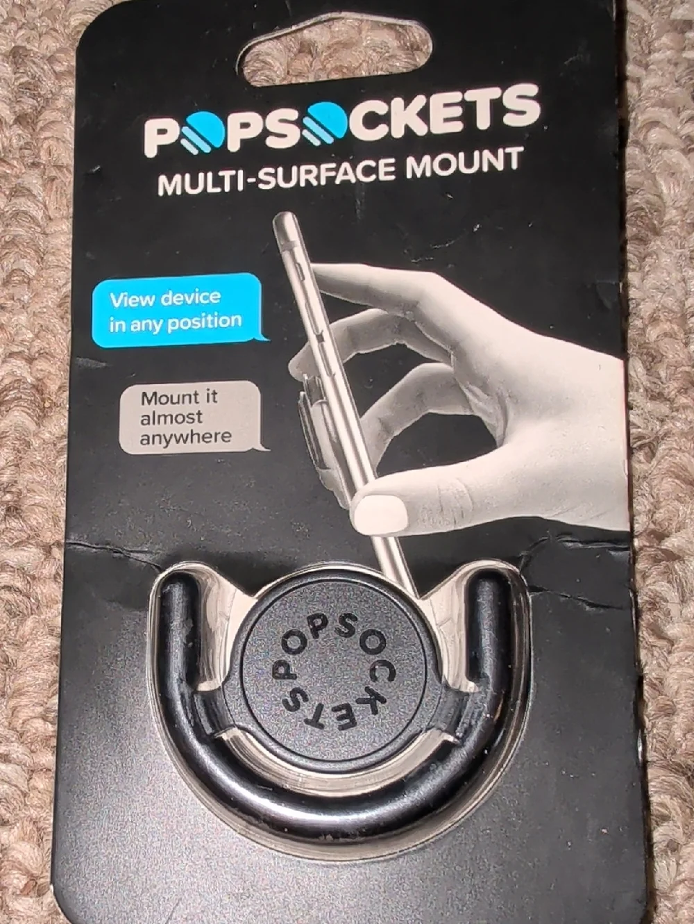 PopSockets Multi-Surface Mount - Black